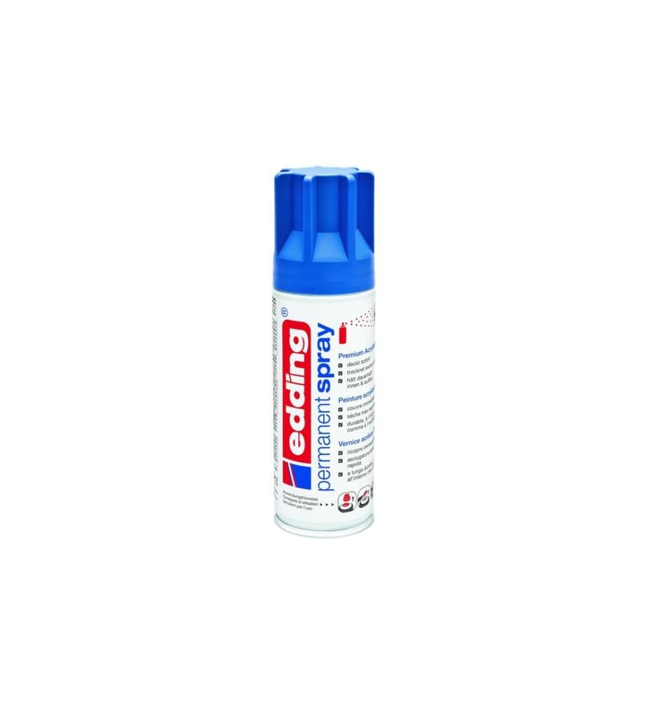 EDDING - Acrylique en bombe 5200 200 ml, Bleu mat