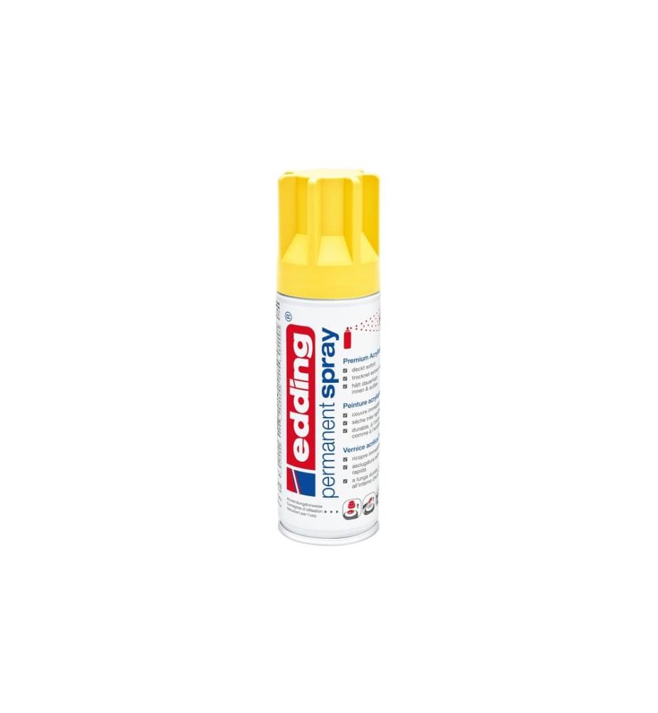 EDDING - Acrylique en bombe 5200 200 ml, jaune mat