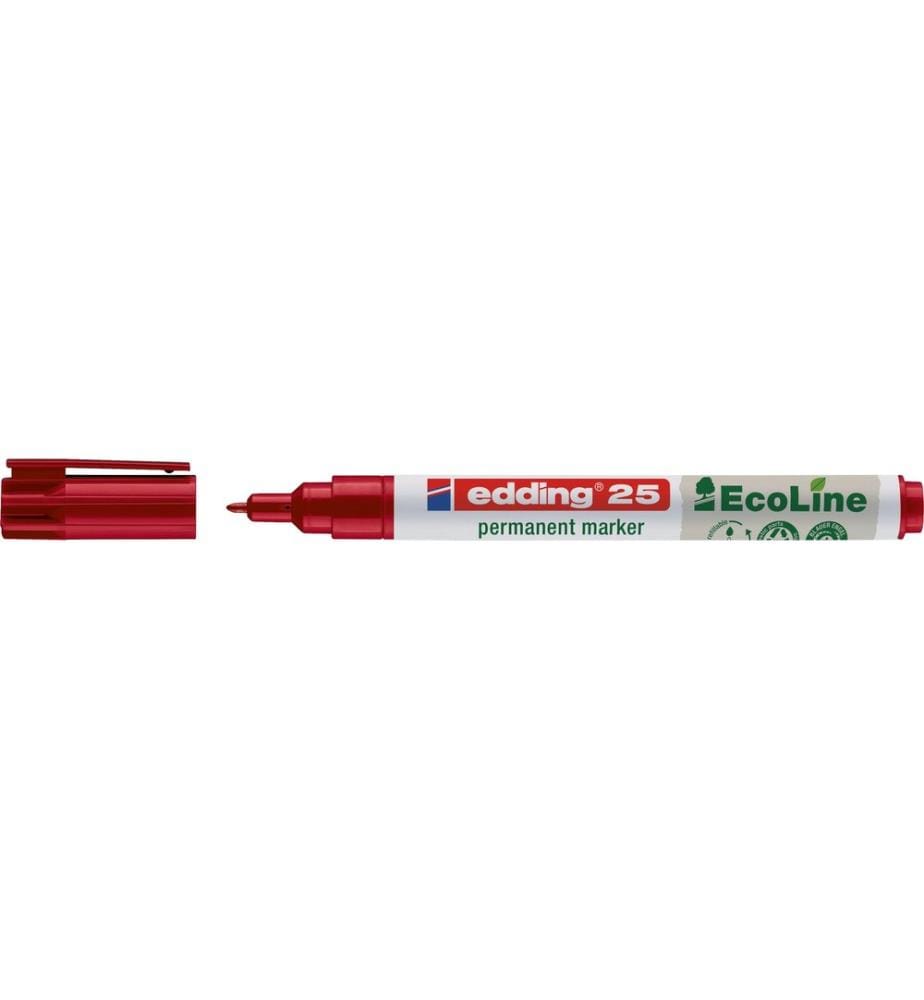 EDDING - Marqueur indélébile 25 EcoLine Rouge