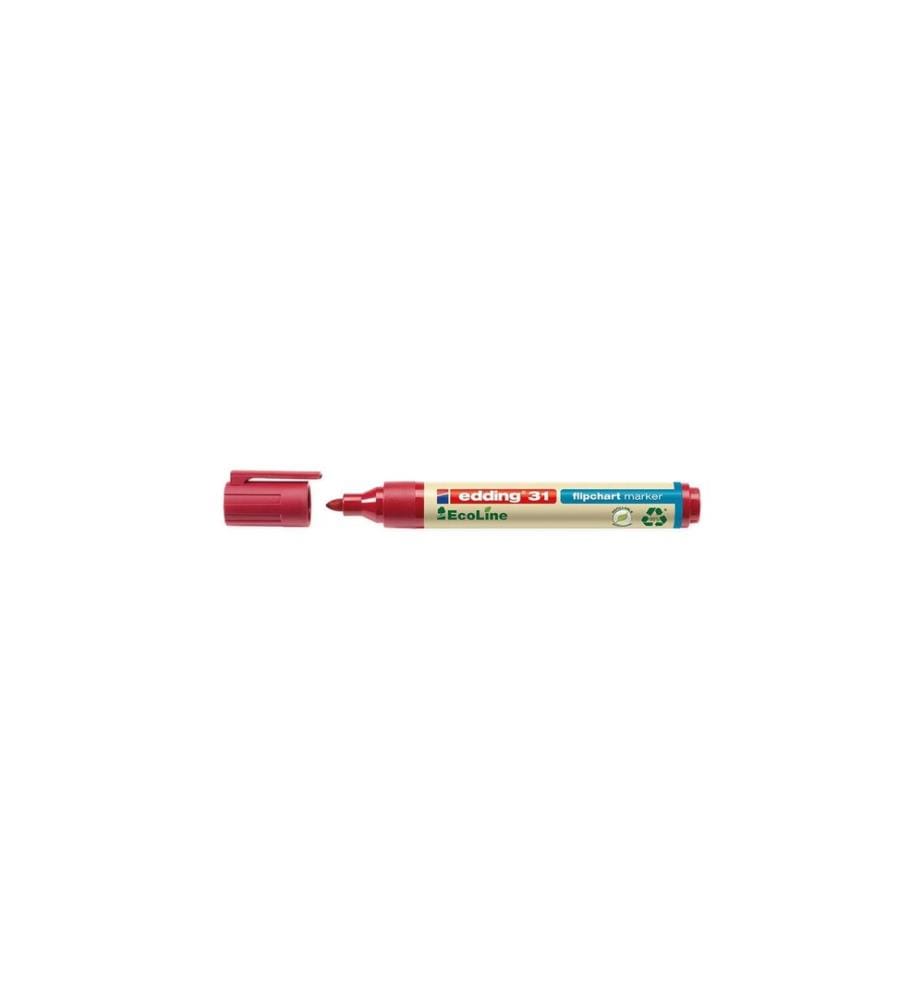 EDDING - Marqueur pour flipchart 31 EcoLine Rouge