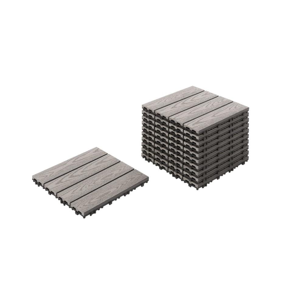 Caillebotis ATESSA Composite bois-plastique (WPC) Gris