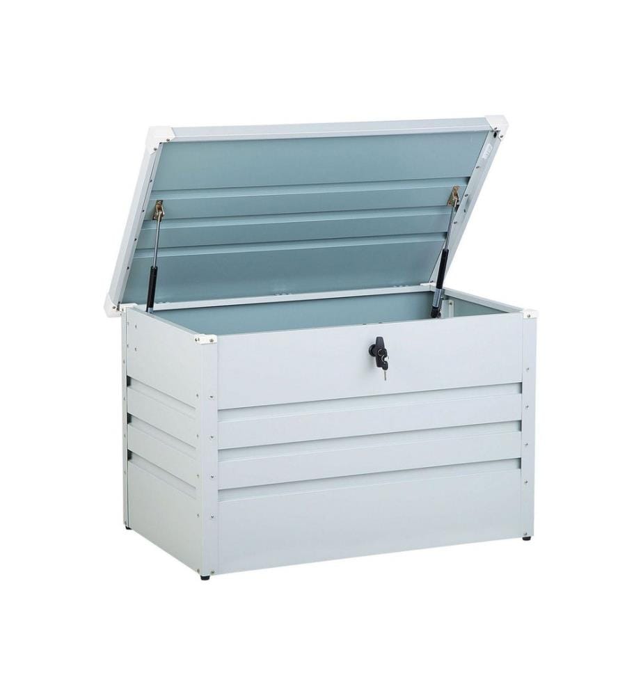 Coffre de rangement CEBROSA 100 cm 62 cm Gris clair