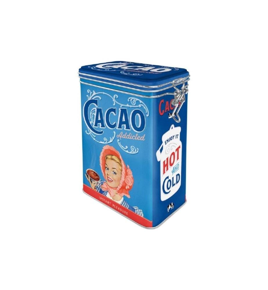 NOSTALGIC ART - Boîte à provisions Cacao 1.3 l, Bleu/Rouge/Blanc