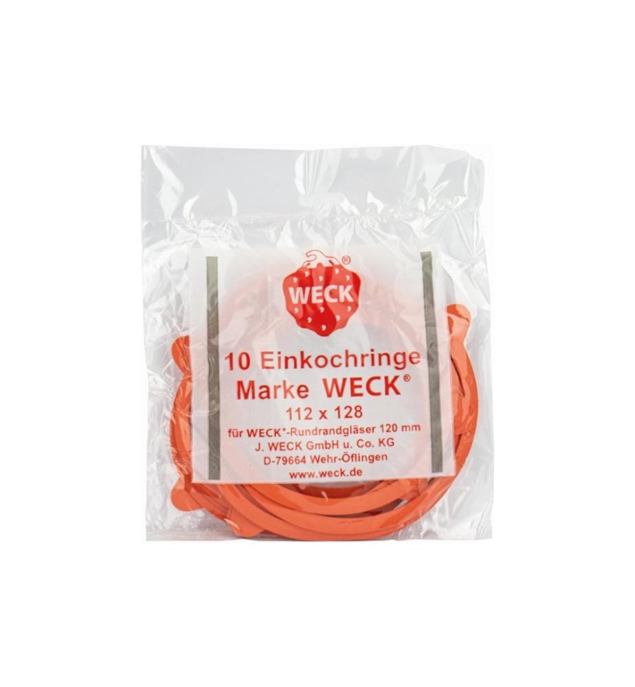 WECK - Bague détanchéité en caoutchouc Ø 12 cm 10 Pièce/s, Rouge