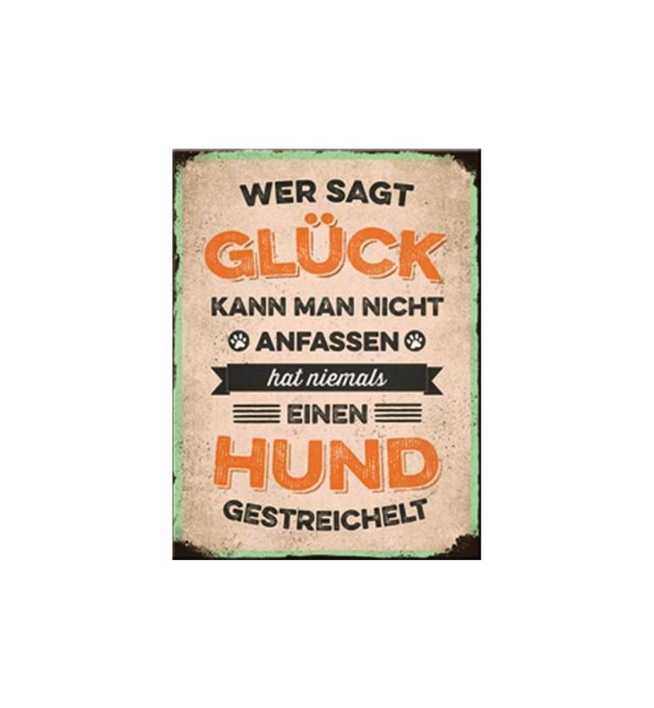 NOSTALGIC ART - Aimant Glück Hund 1 Pièce/s, Multicolore