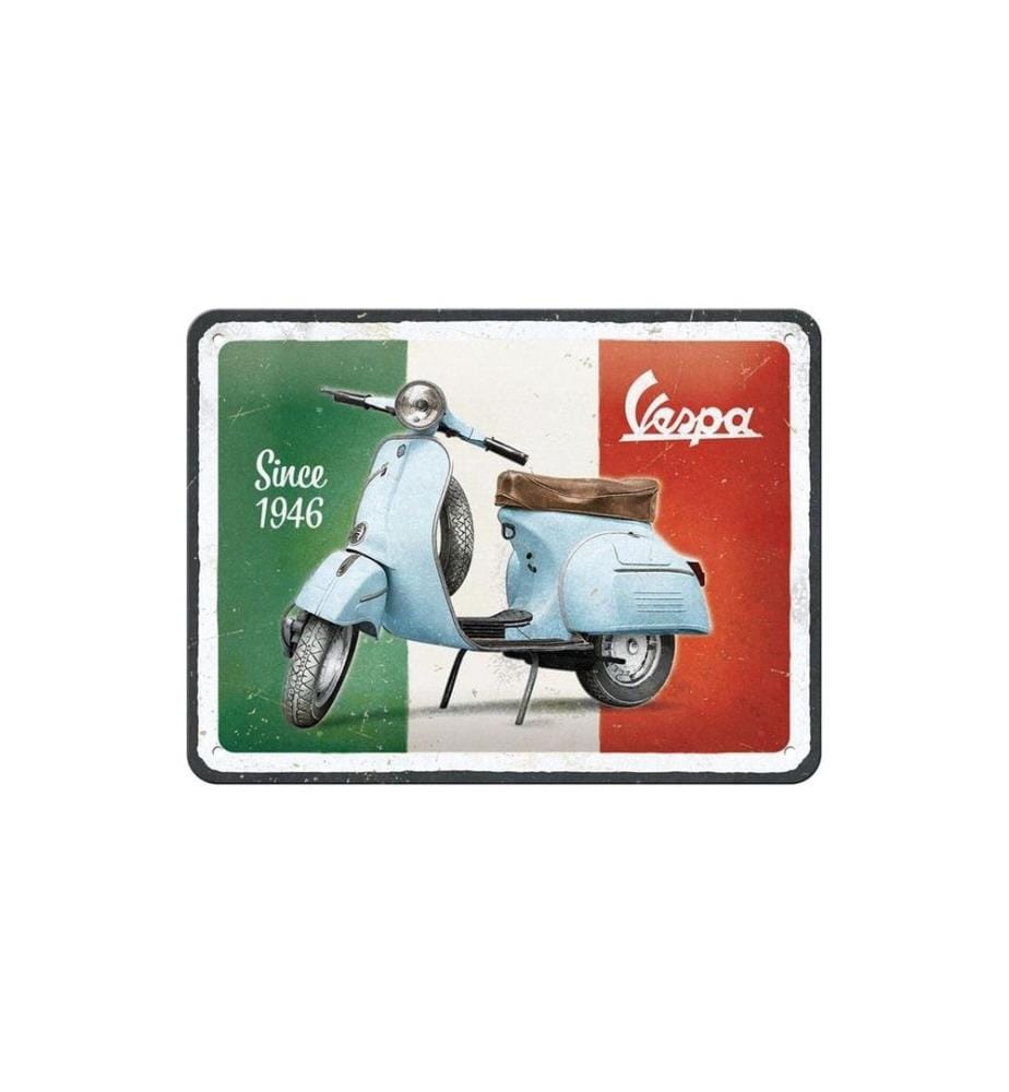 NOSTALGIC ART - Plaque Vespa Since 1946 15 x 20 cm, métal