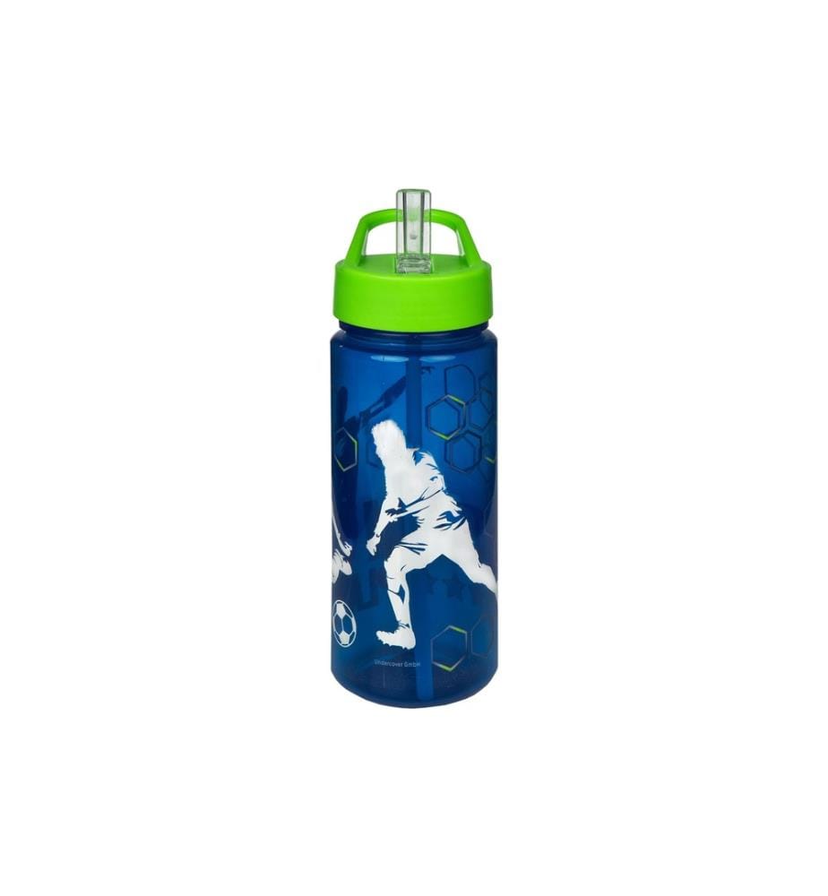 SCOOLI - Gourde Football 500 ml, Bleu/Vert
