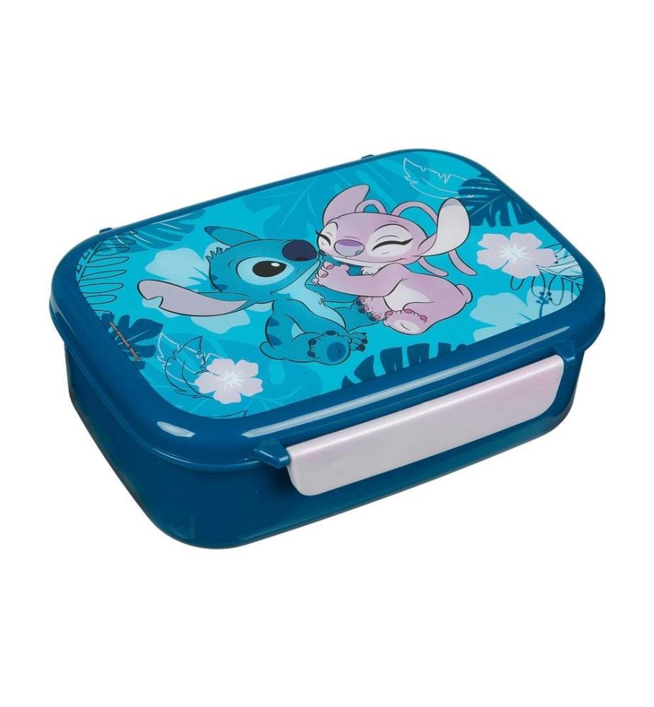 SCOOLI - Boîte casse-croûte Disney Lilo & Stitch Bleu/Rose pâle