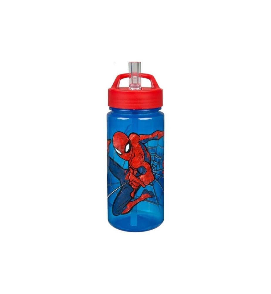 SCOOLI - Gourde Spiderman 500 ml, Bleu/Rouge