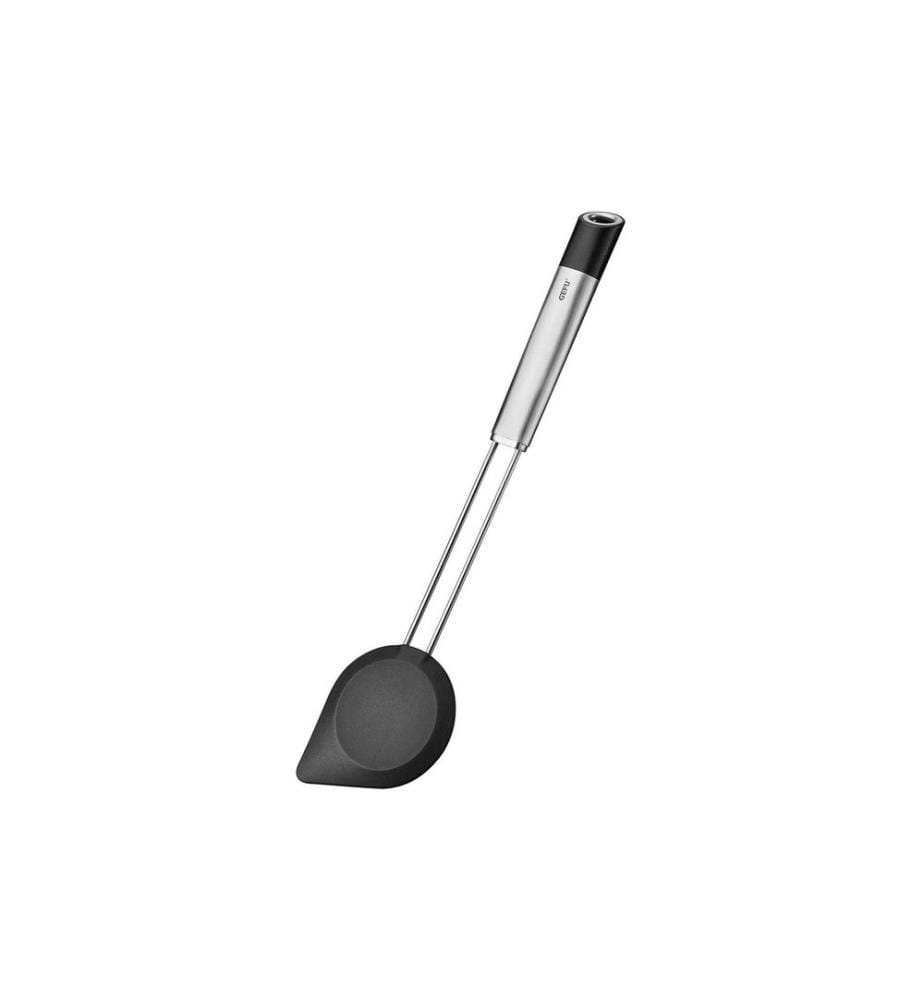 GEFU - Grande cuillère Primmeline 30 cm, Noir/Argenté