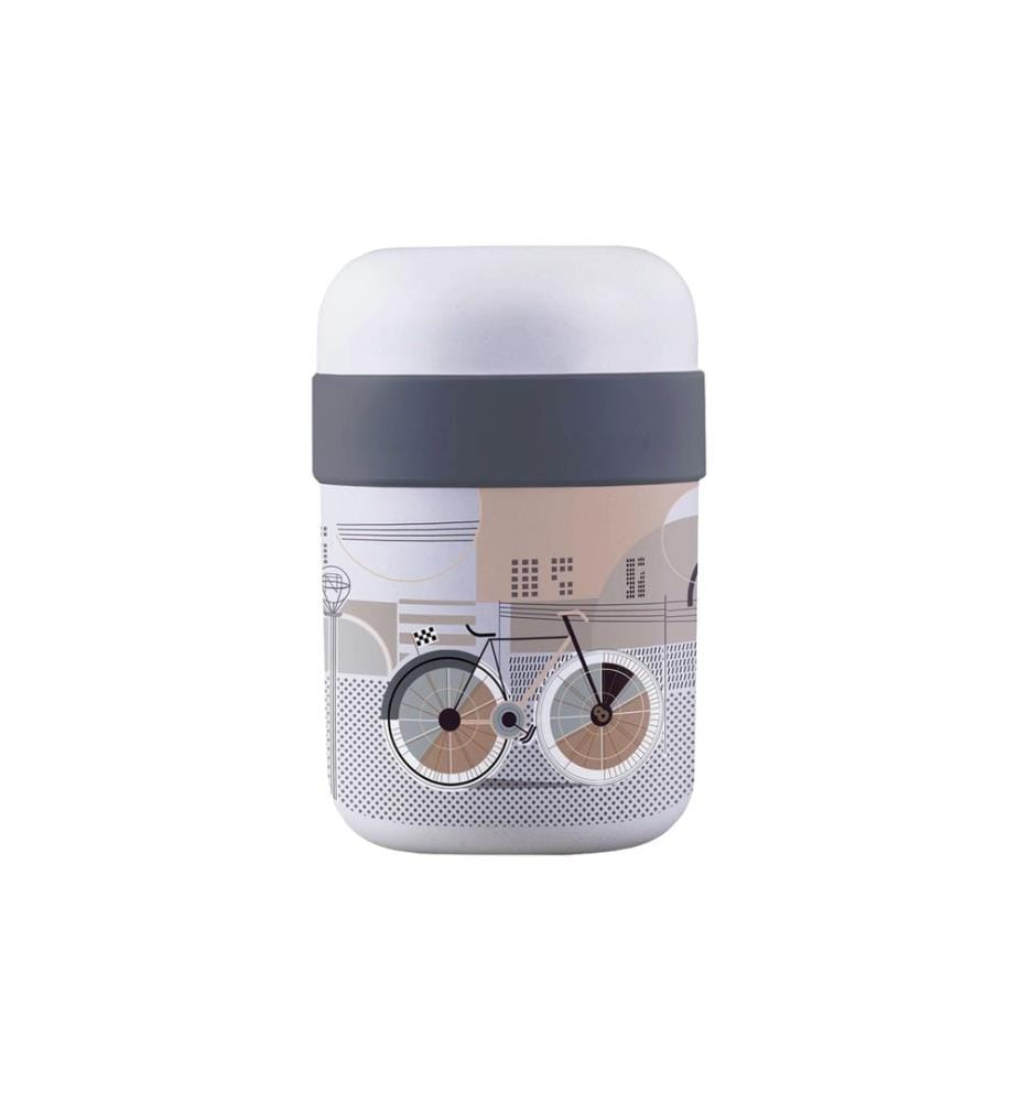 BioLoco - Lunchpot Fiets Beige/Gris