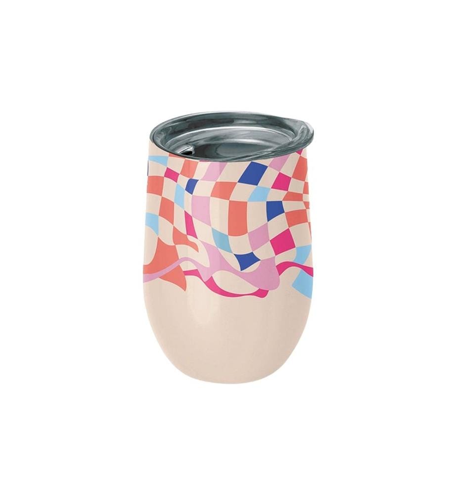 BioLoco - Gobelet isotherme Office-Playground 420 ml, Beige/Rose