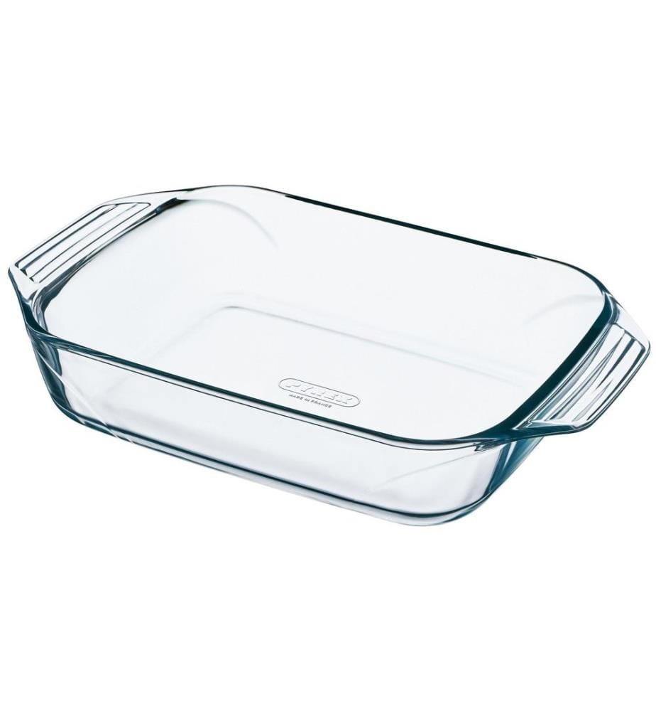 PYREX - Plat à gratin 35 x 23 cm Angulaire, Transparent