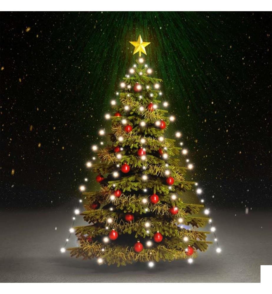Guirlande lumineuse d'arbre de Noël 150 LED Blanc froid 150 cm