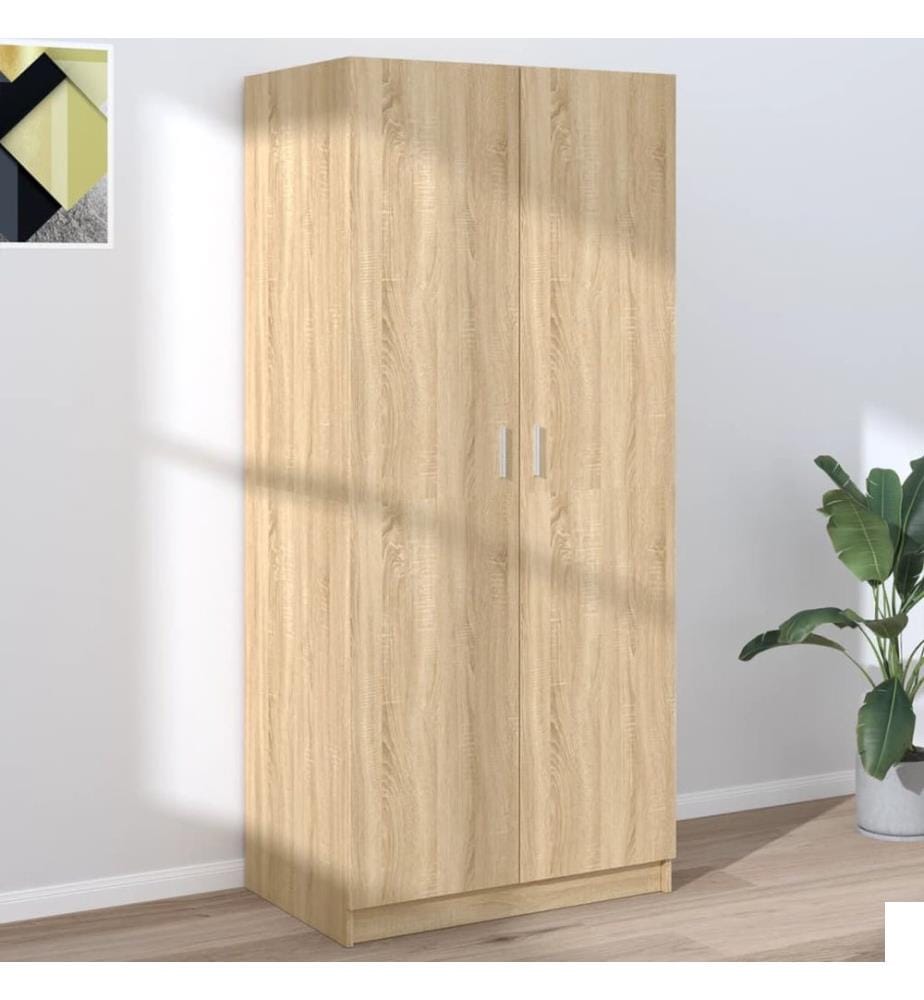 Garde-robe Chêne sonoma 80x52x180 cm Bois dingénierie