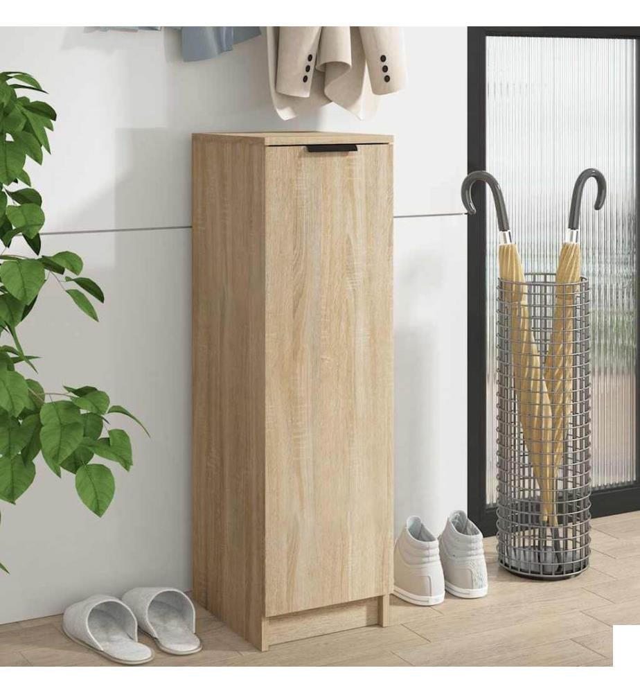 Armoire à chaussures Chêne Sonoma 30x35x100cm Bois d'ingénierie