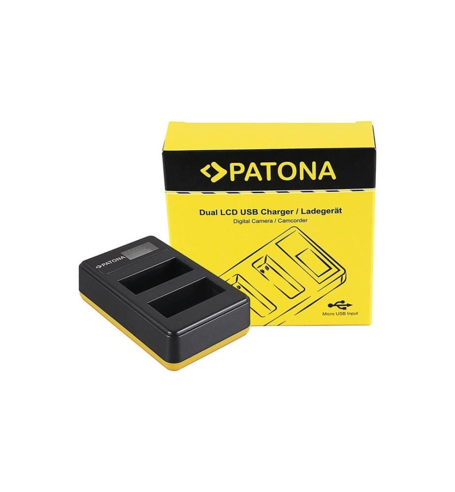 Patona - Chargeur Dual LCD USB Canon LP-E8