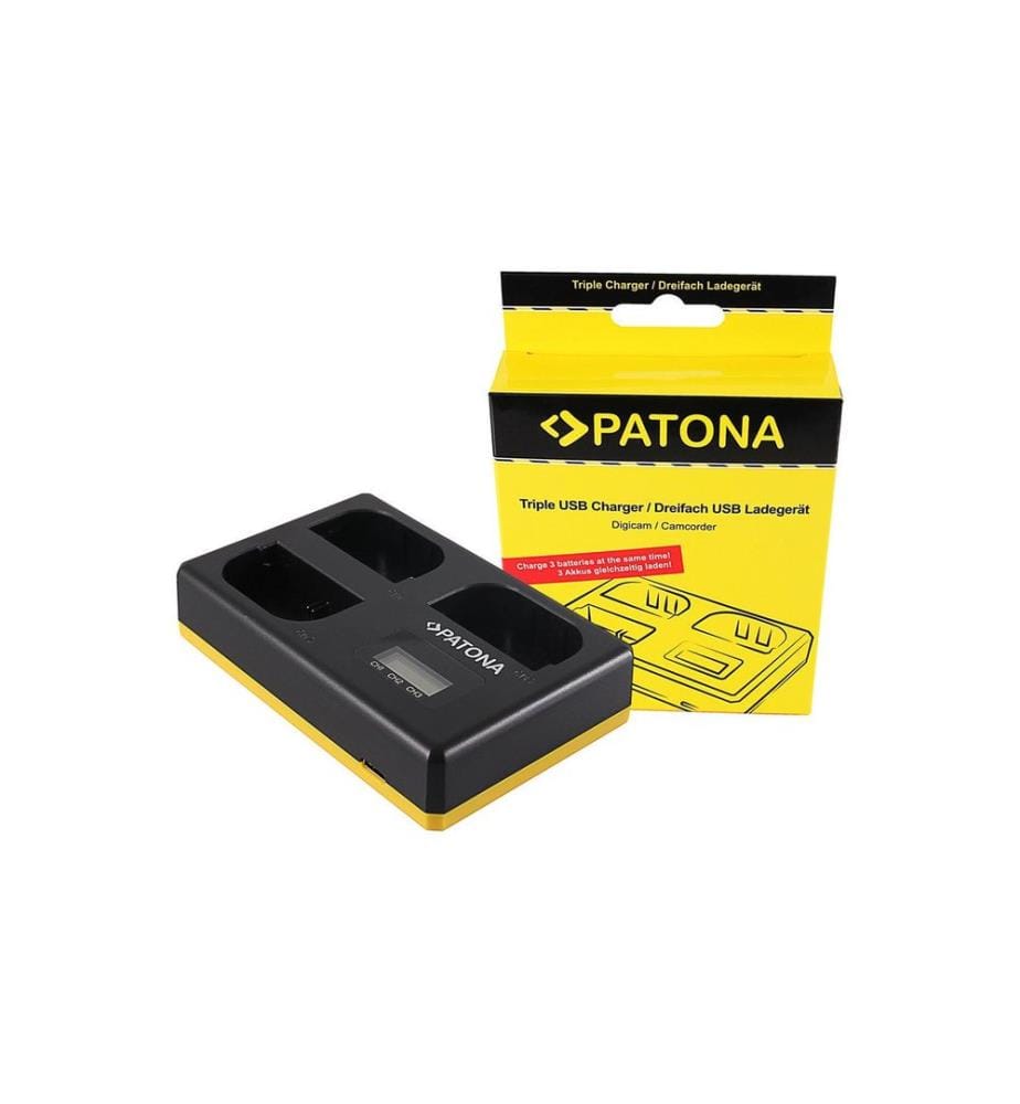 Patona chargeur triple Canon LP-E6