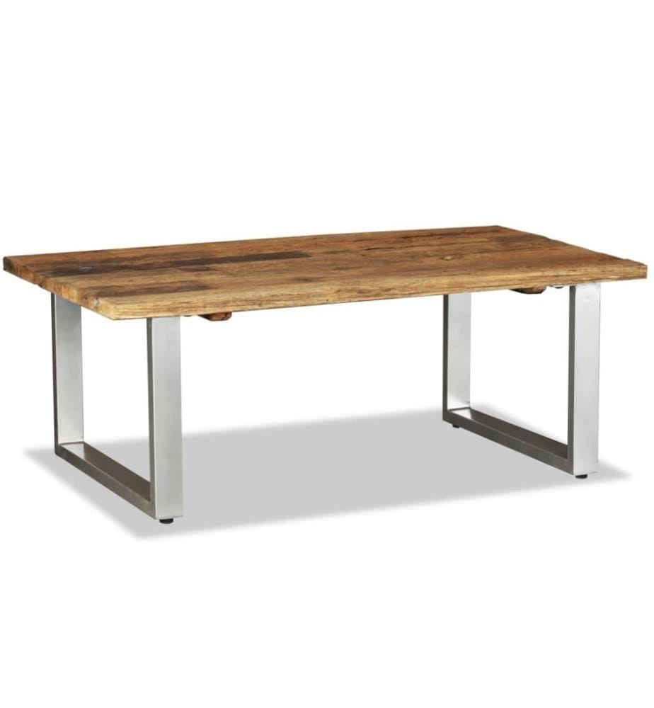 Table basse Bois de récupération massif 100 x 60 x 38 cm