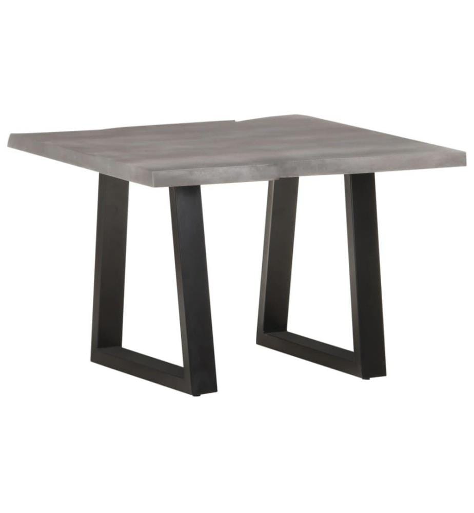 Table basse avec bord naturel 60x60x40 cm Bois d'acacia massif