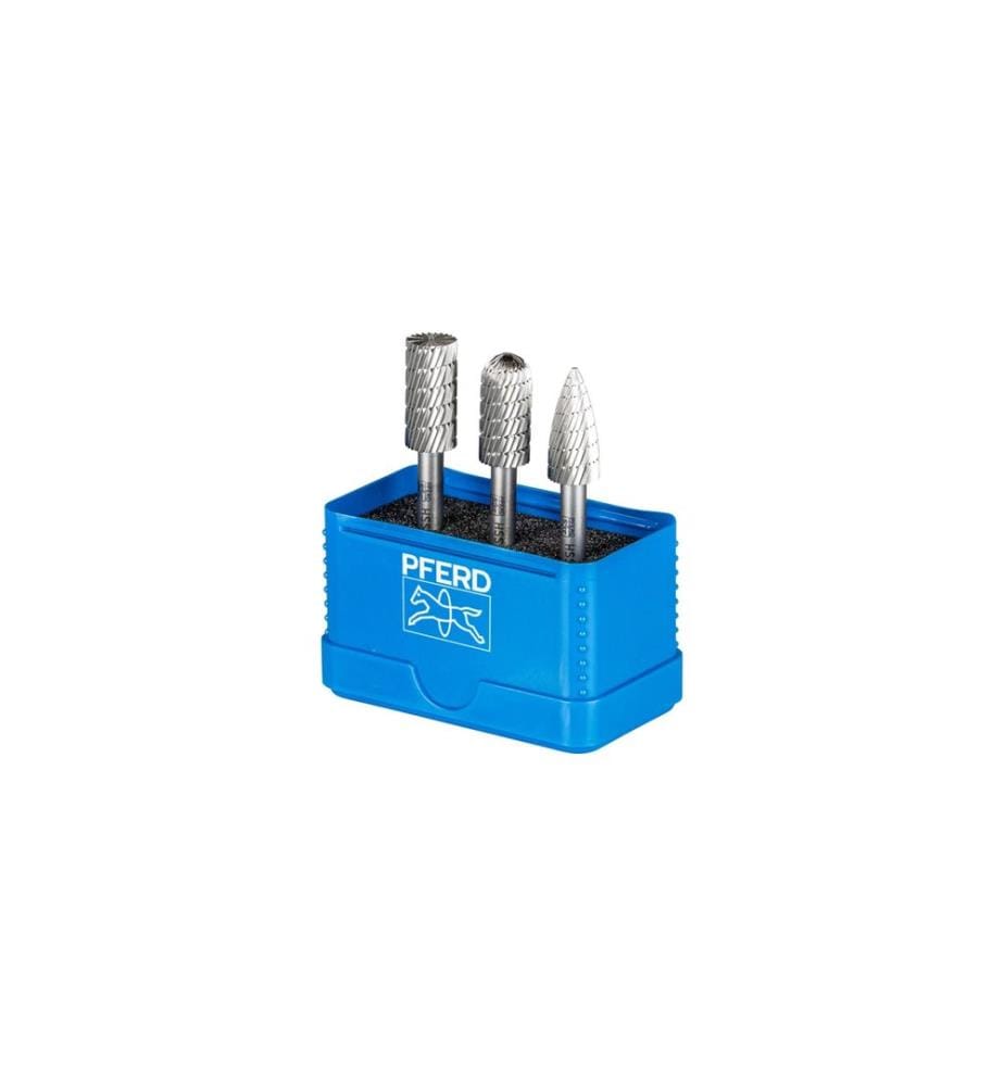 Pferd - Jeu de fraises sur tige HSS 86, 3-pièces Denture 3 Ø de la tige 6 mm
