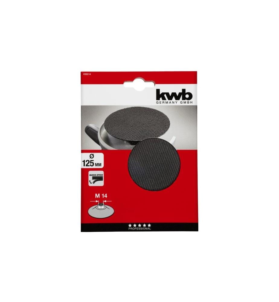 KWB - Adaptateur Plaque de support adhésive 125 mm