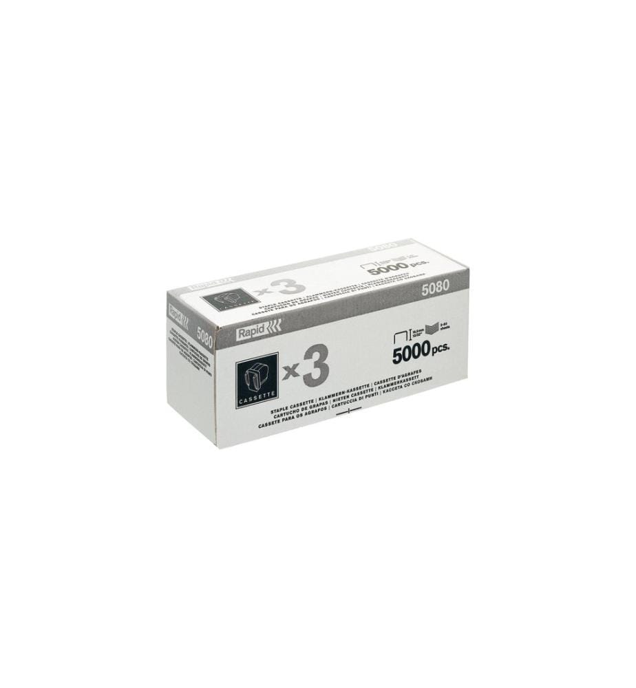 Rapid - Agrafe Cassette 5080E, 3 x 5000 pièces