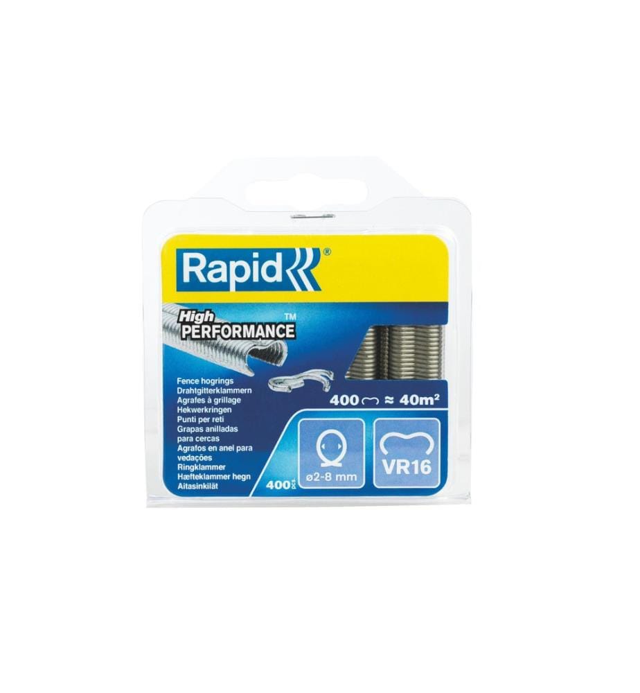 Rapid - Agrafes à grillage VR16 400 pièces