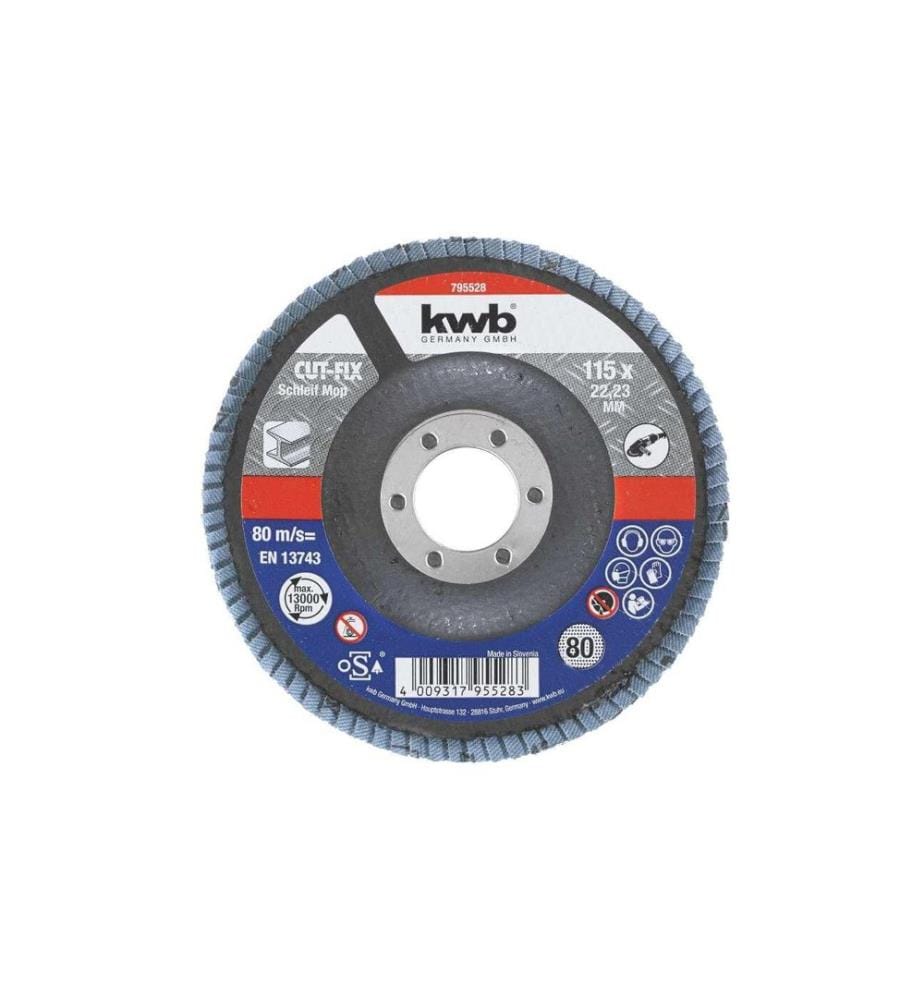KWB - Disque abrasif Métal 115 mm K80
