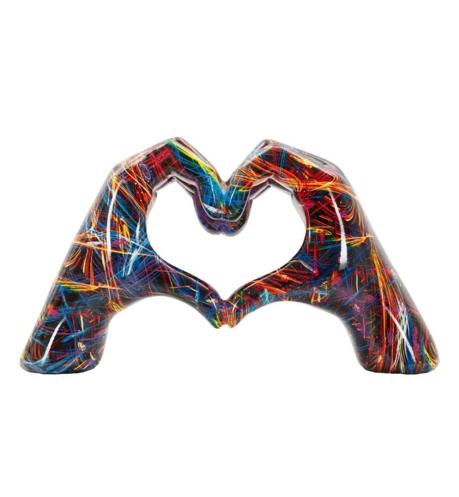 Décoration Sculpture Amoureux Psyco - Multicolore
