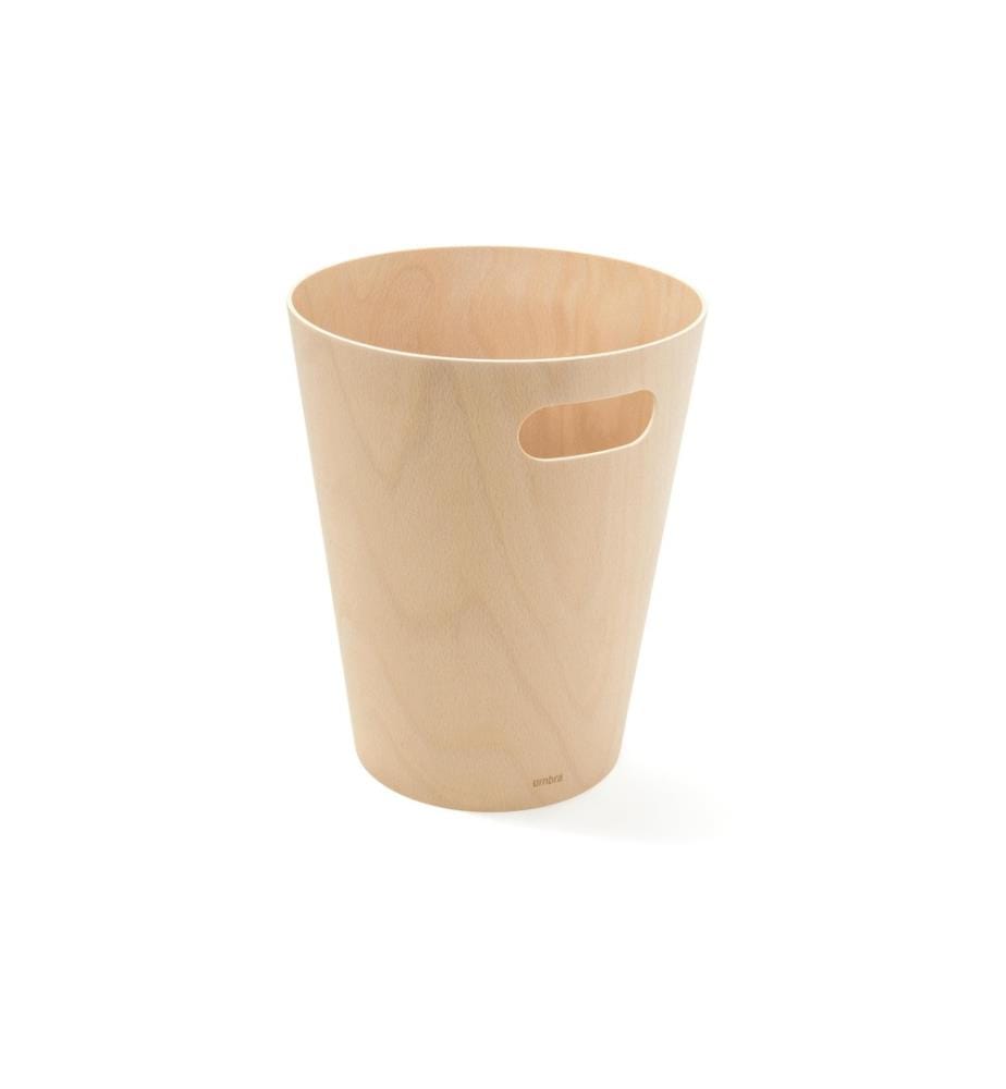 UMBRA - Corbeille à papier Woodrow 7,5 l, Nature