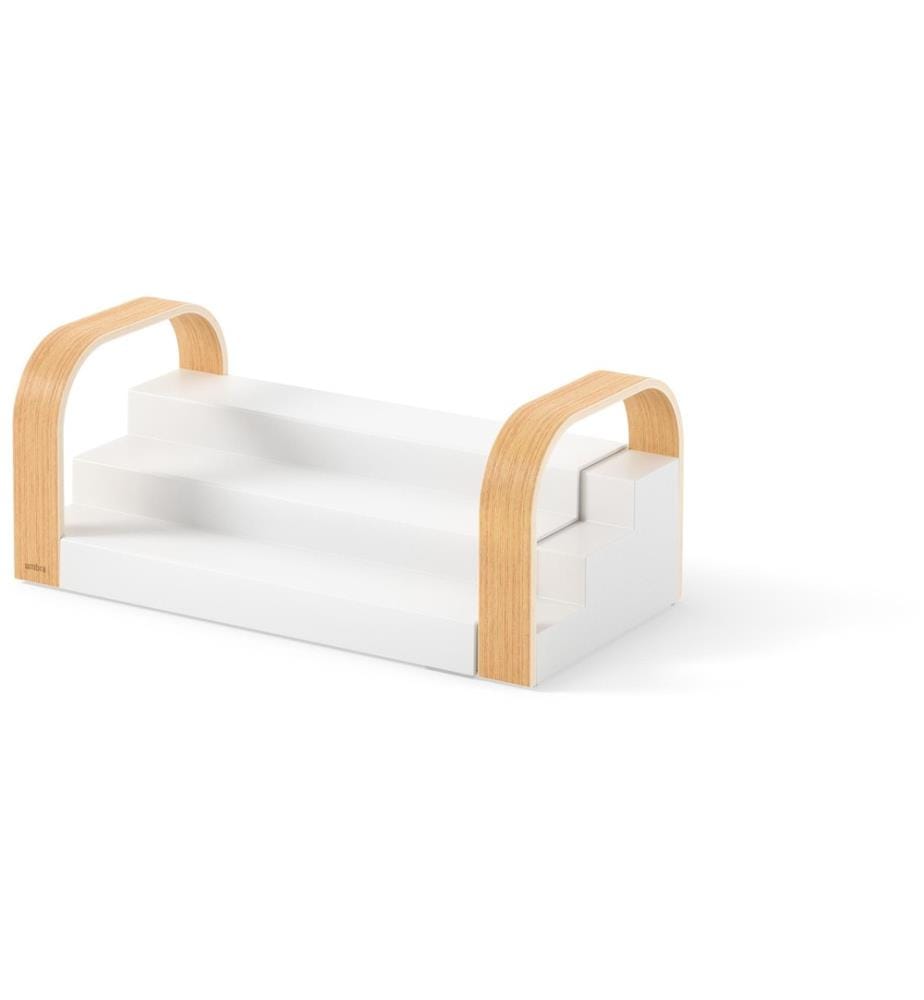 UMBRA - Étagère à épices Bellwood Nature/Blanc