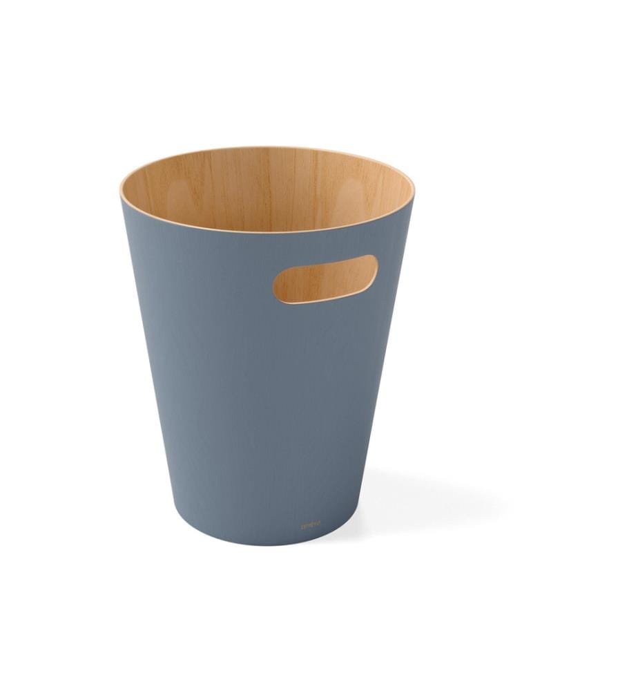 UMBRA - Corbeille à papier Woodrow 7.5 l, Bleu