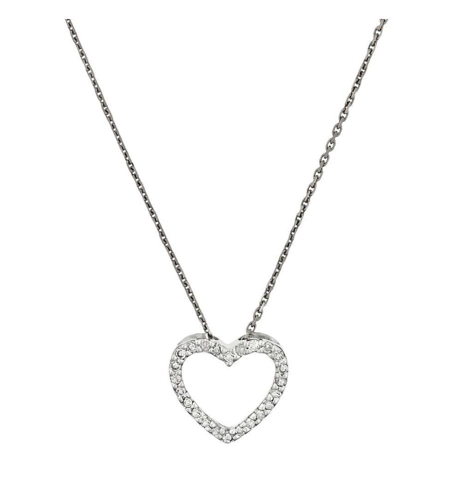 Collier Joli Coeur PM - Or Blanc