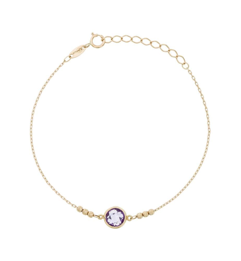 Bracelet Dream Améthyste - Or Jaune