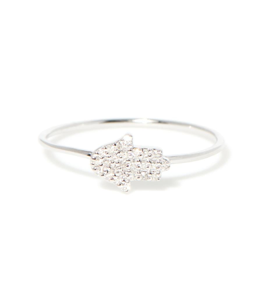 Bague Main - Or Blanc 375/1000