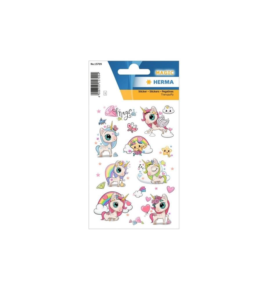 HERMA - Stickers Autocollant à motif Licorne magique 10 Pièce/s Multicolore