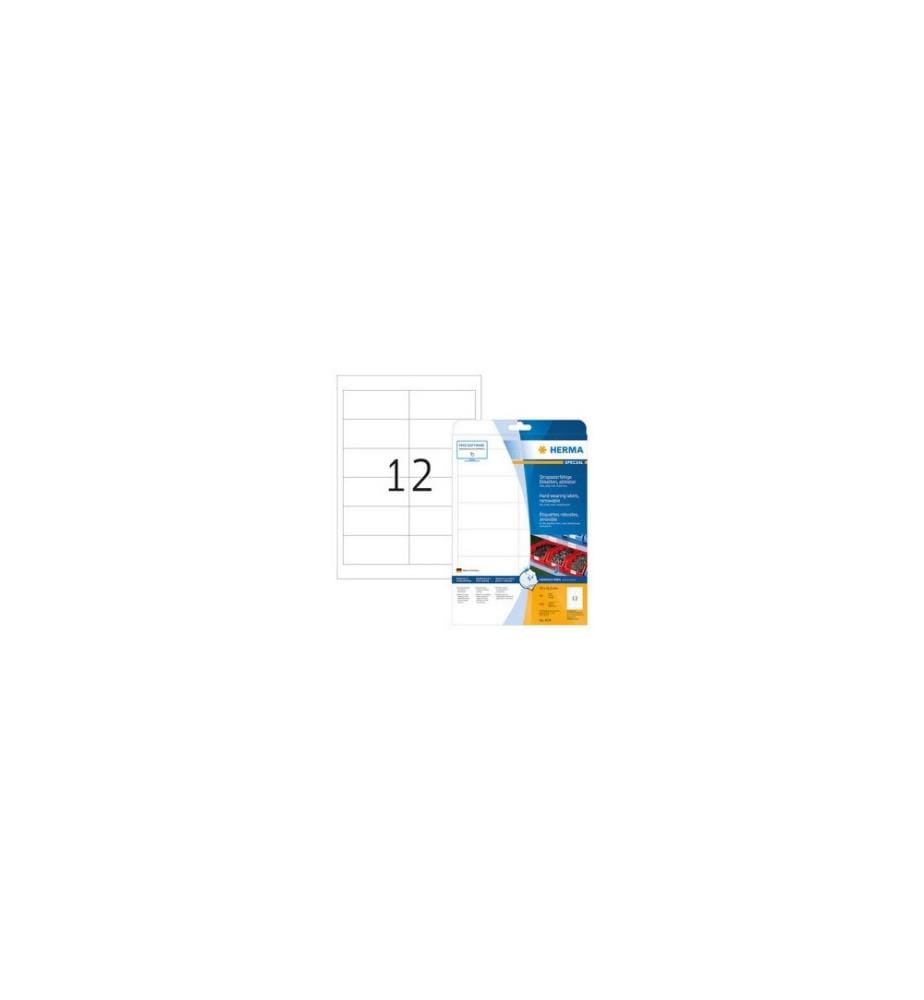 HERMA - Étiquettes multi-usage en film plastique 97 x 42.3 mm, 20 Blatt