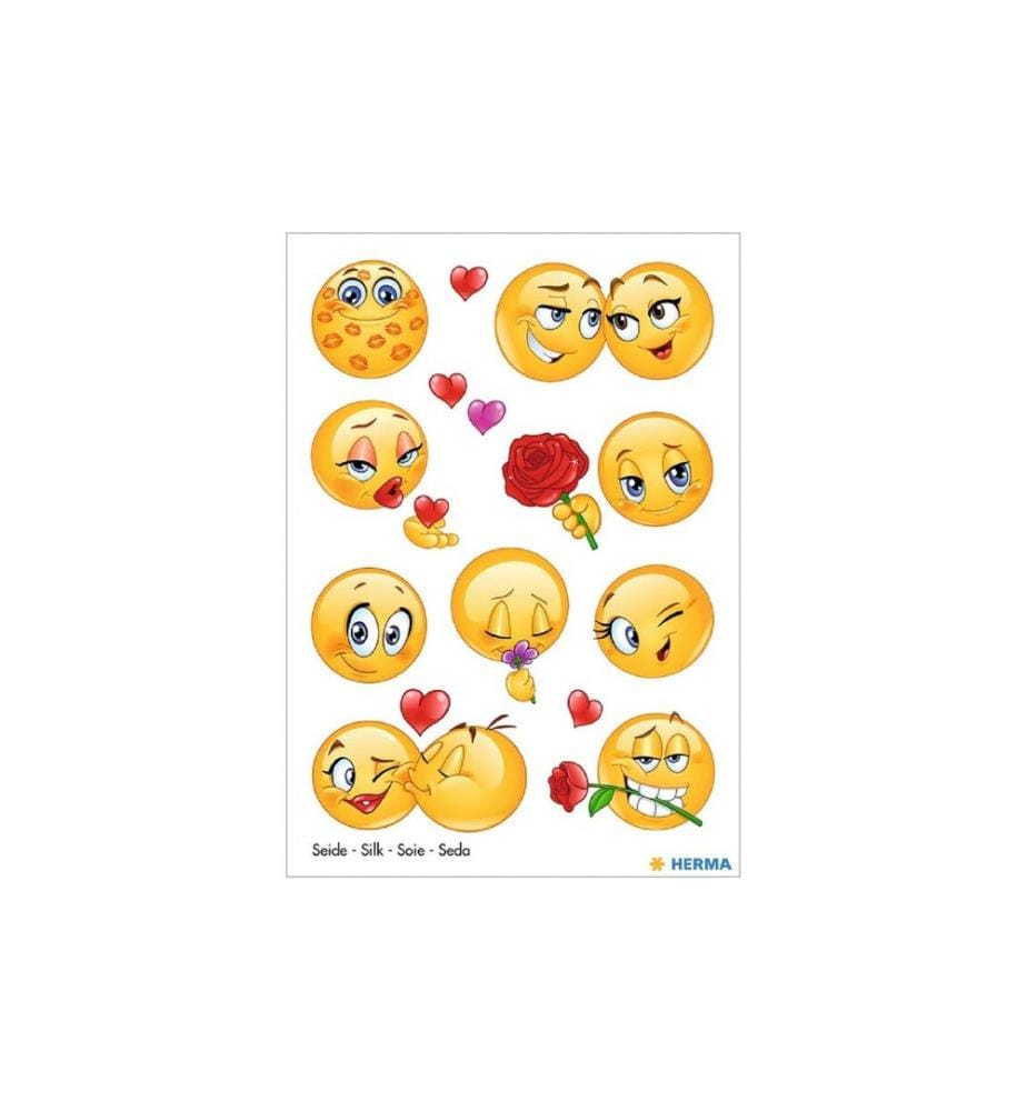 HERMA - Stickers Autocollant à motif Love Faces, 1 feuille