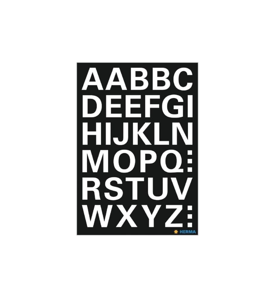 HERMA - Stickers Autocollants de numéros Lettres de A à Z, 15, 1 feuilles