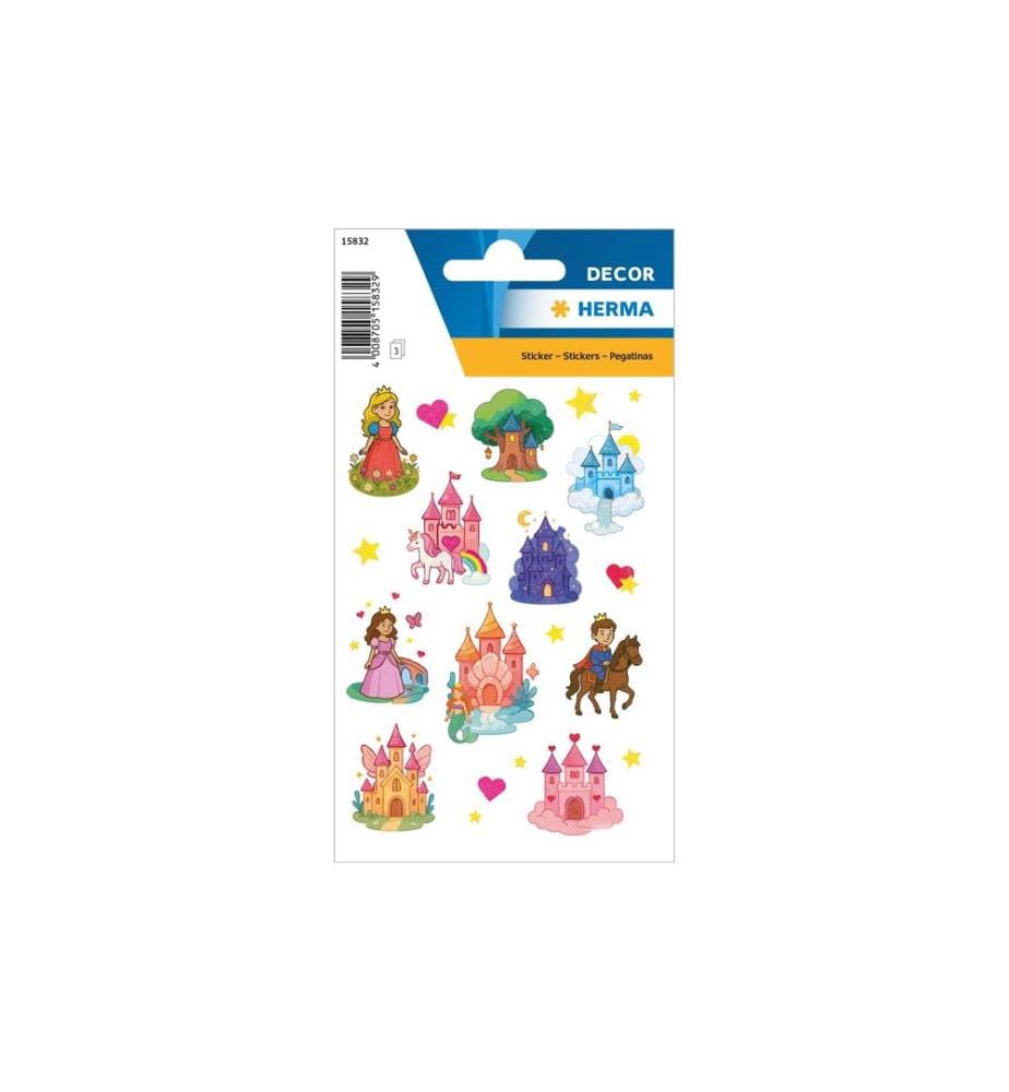 HERMA - Stickers Autocollant à motif Châteaux de contes de fées 34 Pièce/s Multicolore