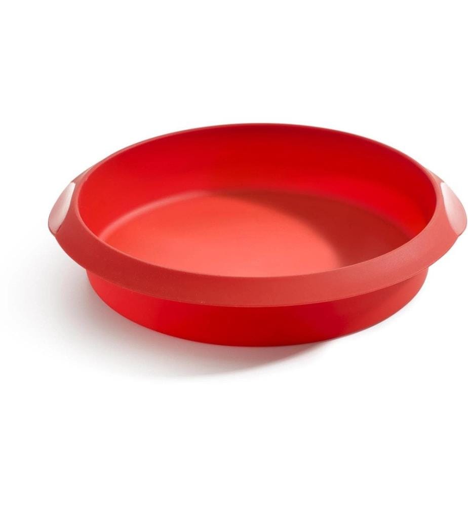 Lékué - Moule de cuisson Silicone, ø 26 cm, rouge