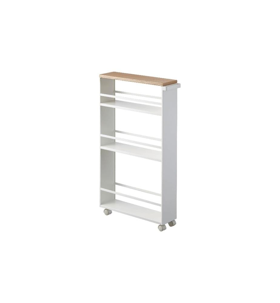 YAMAZAKI - Chariot de service Tower 80,5 x 47,5 cm, Blanc