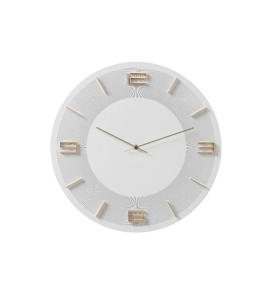 Kare Horloge murale Leonardo Ø 49 cm, Blanc