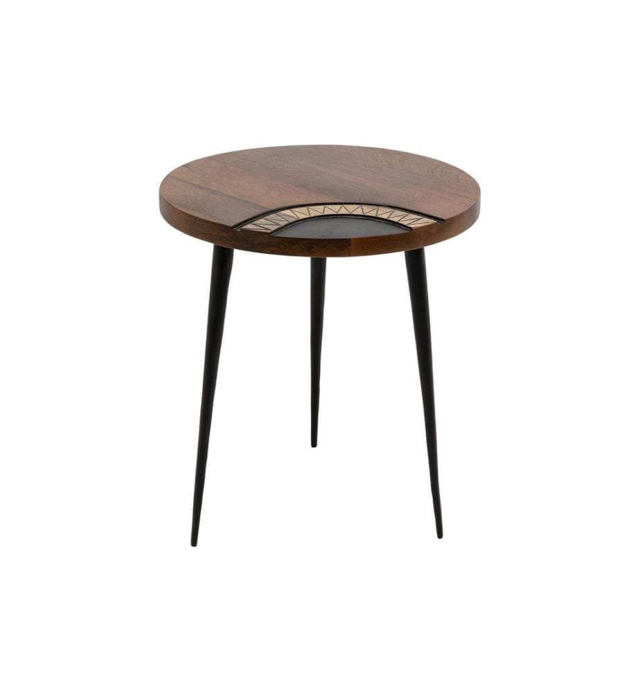 Kare Table d'appoint Medina 40 x 45 cm, Brun