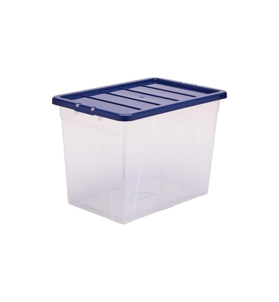 FELLOWES - Boîte de rangement Bankers Box ProStore 64 l Bleu/Transparent