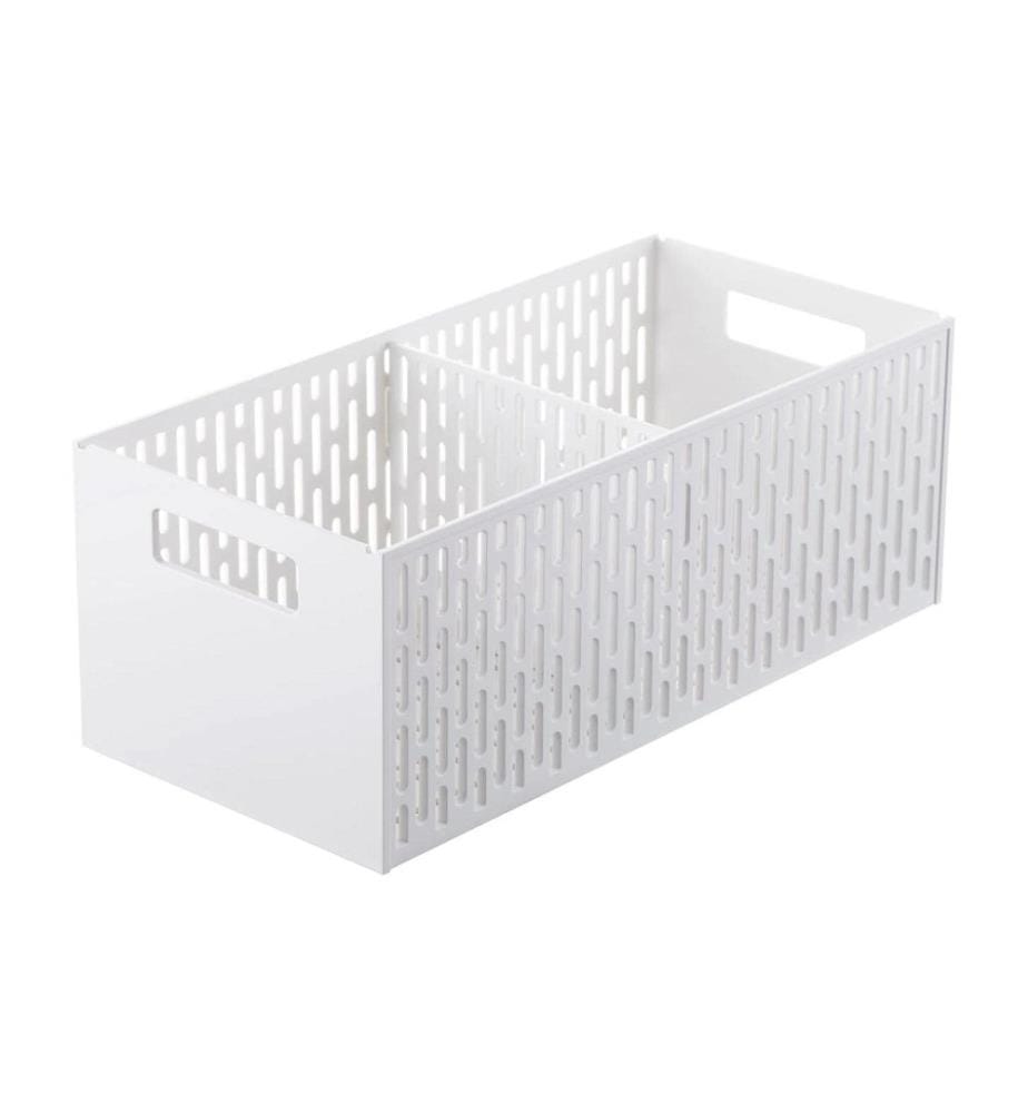 YAMAZAKI - Panier de rangement Tour 15.3 x 32 x 12.2 cm, Blanc