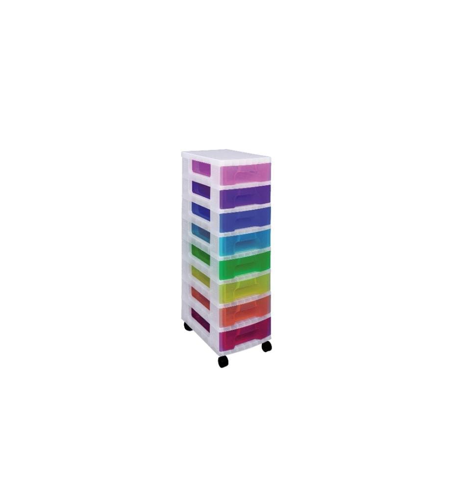 REALLY USEFUL BOX - Boîte de rangement 8 x 7 litres Multicolore