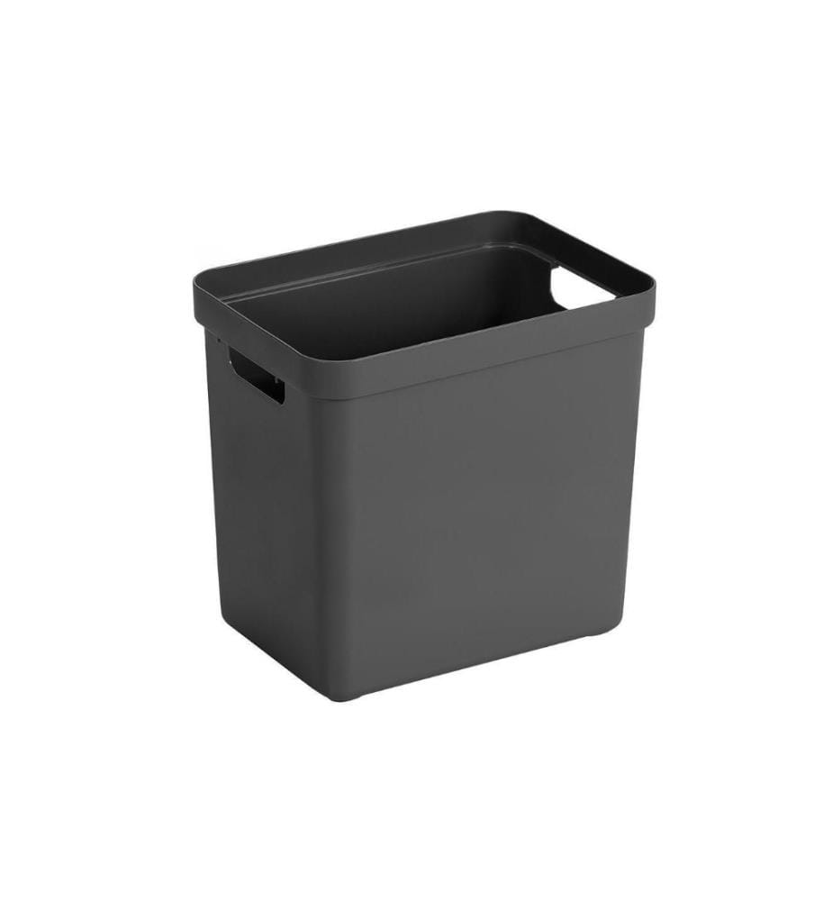 SIGMA HOME - Boîte de rangement 25 l Noir