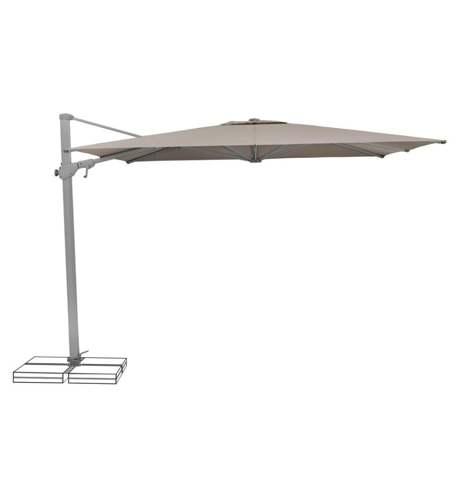Suncomfort by Glatz - Parasol Varioflex, 300 x 300 cm, Taupe clair